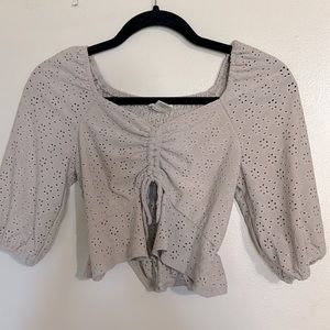 3/$25 Urban Romantics eyelet crop top
